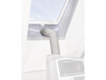 Sichler Abluft-Dachfensterabdichtung für mobile Klimageräte, Montage-Klettband