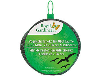 Royal Gardineer 2er-Set Vogelschutznetze für Obstbäume, 10 x 2 Meter