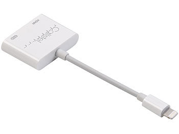 Callstel HDMI-Adapter für iPhone & iPad mit Lightning-Anschluss, Full HD