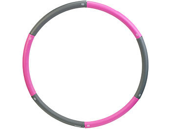 PEARL sports Hula-Hoop-Reifen mit Schaumstoff-Ummantelung, 1,35-1,8 kg, Ø 73-98 cm