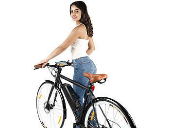 PEARL Ultrakompakte Smartphone-Halterung für Fahrräder, bis 17cm (6,7"), Alu