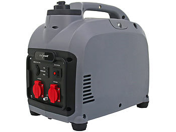 revolt Tragbarer Benzin-Inverter-Generator, 2.000 W, 2x 230 V, 2x USB, 4 l