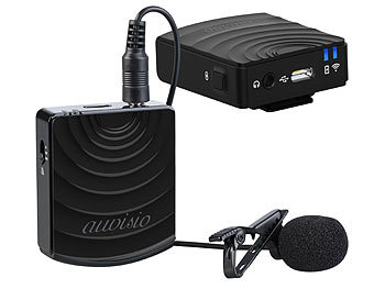 auvisio Digital Funkmikrofon & -Empfänger-Set, Klin.2, 4GHz, Versandrückläufer