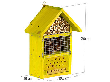 Royal Gardineer Insektenhotel-Bausatz, Nisthilfe und Schutz für Nützlinge, extra-tief