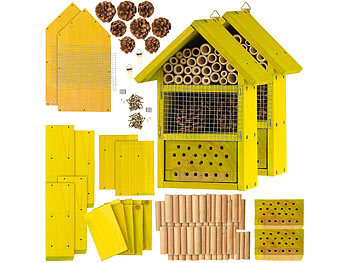 Insektenhotel Bauset: Royal Gardineer 2er-Set Insektenhotel-Bausätze, Nisthilfe und Schutz, extra-tief
