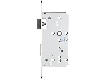AGT Buntbart-Einsteckschloss für Zimmertüren, Falle und Riegel, DIN links