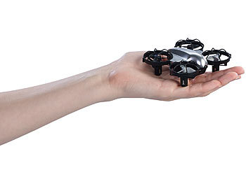 Simulus Mini-Quadrocopter, Fernbedienung, Sensoren, inkl. 2 zusätzlichen Akkus
