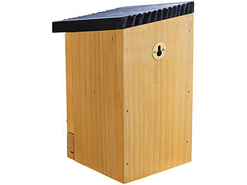 Royal Gardineer 8er-Set Tannenholz-Nistkästen für Wildvögel, 22x14x12 cm, vormontiert