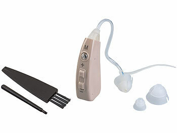 newgen medicals Digitaler HdO-Hörverstärker, 43 dB Verstärkung, 22-Stunden-Akku, USB