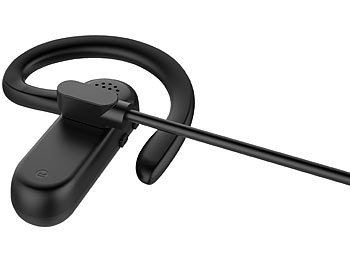 Callstel Headset mit Bluetooth 5, 6 Std. Sprechzeit, magnetisches Ladekabel