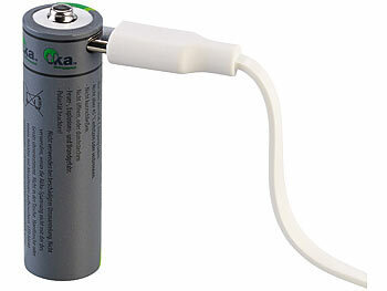 Akku Batterien mit USB aufladen