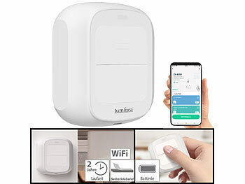 WLAN Schalter Aufputz: Luminea Home Control Smarte mobile WLAN-Fernbedienung mit 2 Tasten, Licht & Szenen steuern