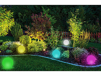 Lichtkugeln Garten
