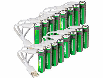 aufladbare Batterien mit USB