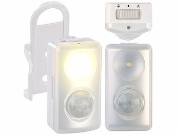 PEARL 2er-Set LED-Nachtlicht, Bewegungs-/Dämmerungs-Sensor, Batteriebetrieb