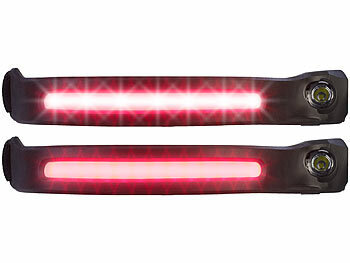 KryoLights Akku-Stirnlampe, 230°-Flutlicht, COB- & SMD-LED, Warnlicht, 350 Lumen