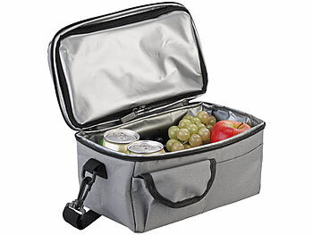 Reise Kühltasche: PEARL Faltbare Mini-Kühltasche, isoliert, wasserdicht und auslaufsicher, 6 l