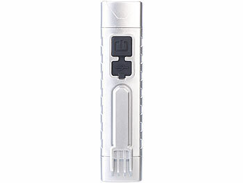 PEARL Smarte Taschenlampe, 3 Watt, 150 Lumen, mit SOS-Notfall-Meldefunktion