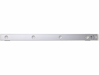 Lunartec Akku-LED-Unterbauleuchte, CCT, 4 Lichtkegel, 140 lm, Bewegungssensor