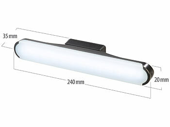 Lunartec 2er-Set Akku-LED-Leselampen für Wand & Unterschrank, 24 und 35 cm lang
