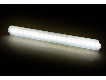 Lunartec Akku-LED-Leselampe für Wand & Unterschrank, einstellbarer Winkel, 35cm