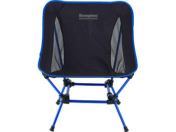 Semptec 2-er-Set Klappbarer Campingstuhl, 2 Sitzhöhen,extra-leicht, bis 120 kg