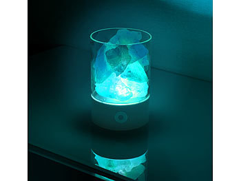 Innenraum Nachttischlampe Dekor Raumklima Salzkristall Kristallsalz Steh Stein