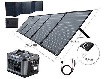 revolt Powerstation & Solar-Generator mit 2.240 Wh, 200-W-Solarpanel, 2.200 W