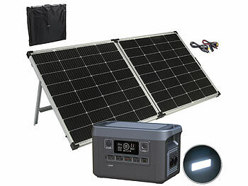 revolt Powerstation & Solar-Generator mit 240-W-Solarpanel, 1.920 Wh, 2.400 W
