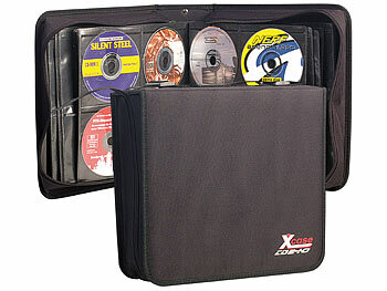 CD- / DVD-Aufbewahrung: Xcase 2er-Set CD/DVD/BD-Taschen für je 240 CD/DVD/BDs