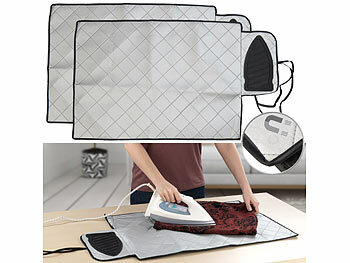Decken für Bügeln: infactory 2er-Set magnetische Bügeldecken, 68 x 48 cm, mit Silikonauflage