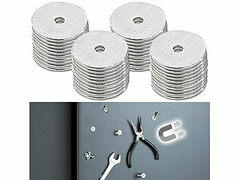 Neodym-Magnete rund: infactory Neodym-Ringmagnet N35 mit Loch, winzige 12 x 1 mm, 40er-Pack