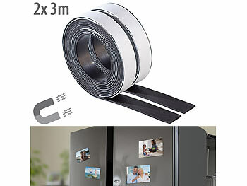 Memoboard Magnetband: Your Design 2er-Set ultrapraktisches Magnet-Klebeband, je 3 Meter