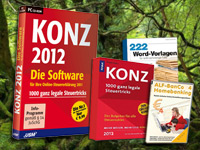 Das große KONZ Steuersparpaket 2012 Steuer (PC-Software)