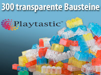 300-tlg. Playtastic-Bausteine-Set mit Lego-Software "Drome Racers"
