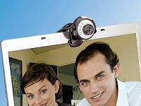 PEARL Hochauflösende USB Webcam "Night Sight 1300" mit LEDs