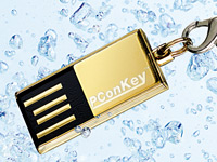 PConKey Slim USB-Speicherstick "wEe 24K" mit 4GB, wasserdicht PConKey
