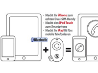 Callstel 3in1 Externer Bluetooth-SIM-Adapter iPhone 4/5 (refurbished) Callstel 