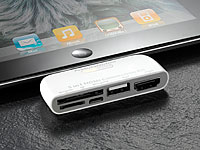 Callstel 5in1-Adapter für iPad mit HDMI-Ausgang, USB, SD, microSD/USB Callstel 