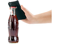 Xcase Schutzhülle mit integriertem Flaschenöffner für iPhone 4/4s, schwarz Xcase Schutzhüllen für iPhones 4/4s