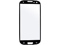 Somikon Displayschutz für Samsung Galaxy S3 aus gehärtetem Echtglas Somikon Echtglas Displayschutz für Samsung