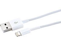 Callstel Daten-& Ladekabel f. iPhone 5/5s/5c/iPad 4/mini/iPod touch 5G Callstel USB-Kabel für Apple-Geräte mit Lightning-Anschlüsse
