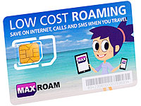 MaxRoam Prepaid Roaming-SIM-Karte, inklusive 30 Euro Guthaben 