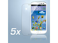 Somikon Anti Fingerprint-Display-Schutzfolie Samsung Galaxy S3 5er-Set Somikon Displayfolien (Samsung)