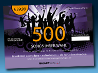 Youms-Gutschein 500 Songs MP3-Hits (Musik-CDs)