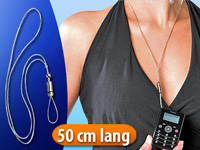 Somikon Umhänge-Trageschlaufe für Digicam, Mini-Handy & MP3-Player Somikon Kamera-Trageschlaufen