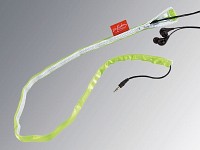 infactory Praktische Kabelführung für Ohrhörerkabel, Farbe Neon-Grün infactory Ohrhörer Kabel-Manager