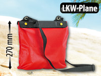 Somikon Spritzwassergeschützte Strandtasche aus Lkw-Plane für iPad Somikon iPad-Schutzhüllen, wasserdicht