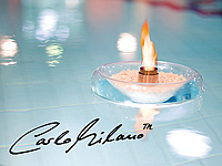 Carlo Milano Schwimmendes Glas-Dekofeuer für Bio-Ethanol Carlo Milano