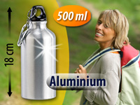 PEARL Aluminium Trinkflasche "Alu-Classic" 500ml PEARL Alu-Trinkflaschen